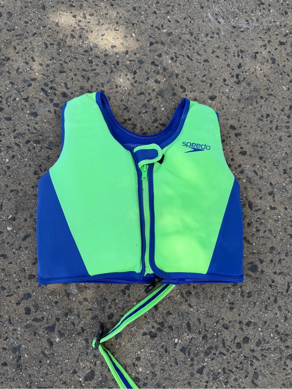 Speedo Kids Neon Green & Royal Blue Swim Vest